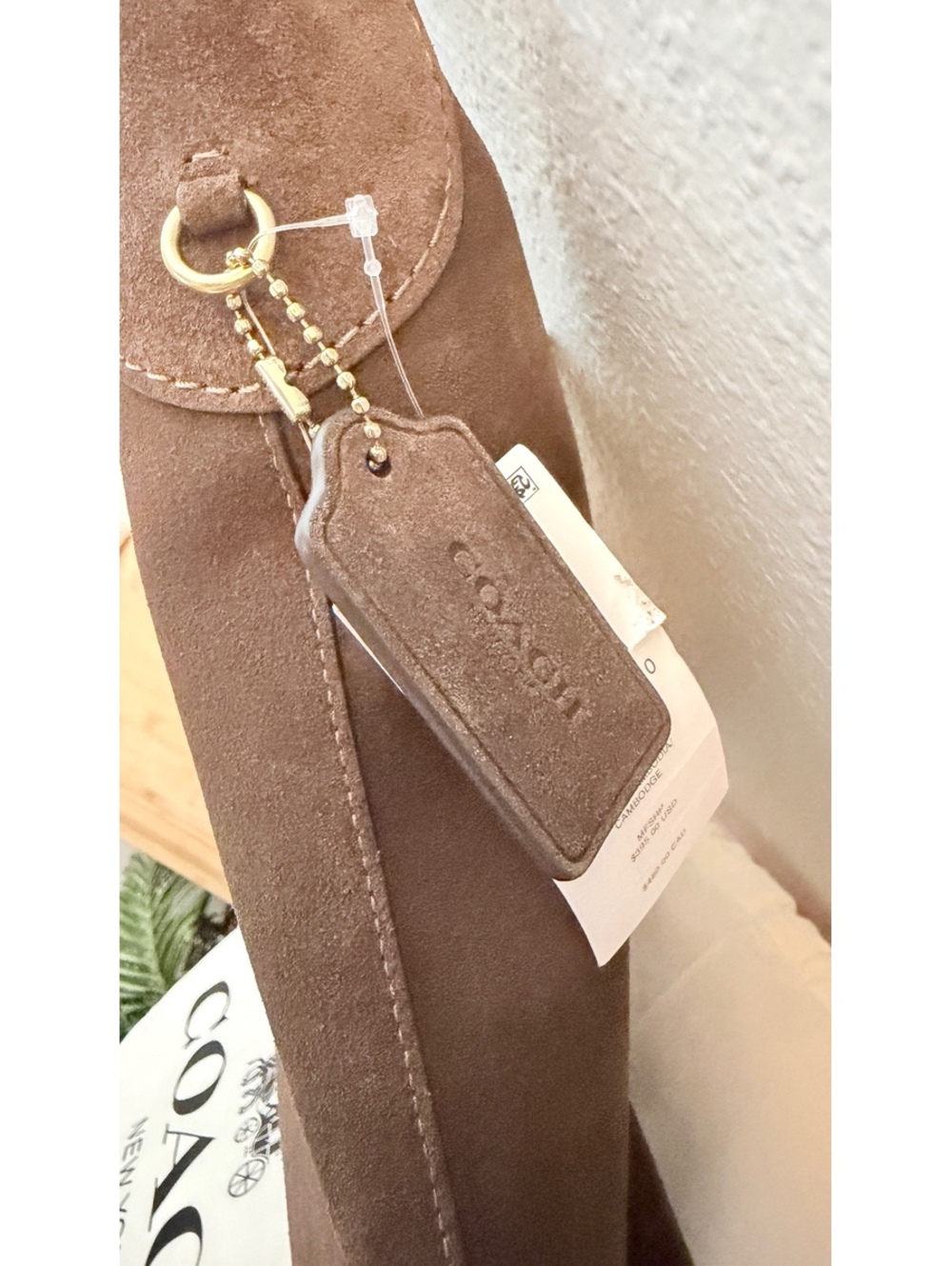 Coach Brooklyn Shoulder Bag 34 Brass/Dark Chocolate - Picture 4 of 9